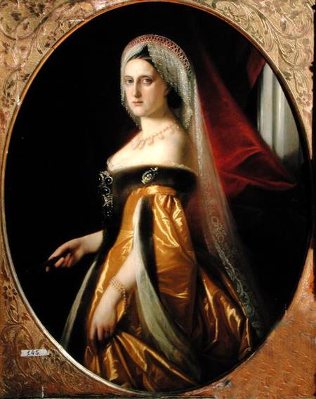 Portrait of Grand Duchess Maria Nikolaevna (1819-76) President of the St. Petersburg Art Academy de Russian School