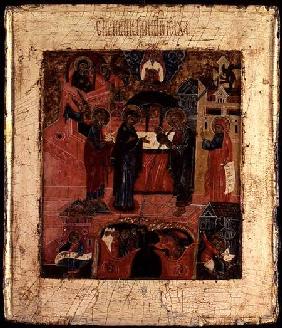 Russian icon of the Presentation of Christ in the Temple