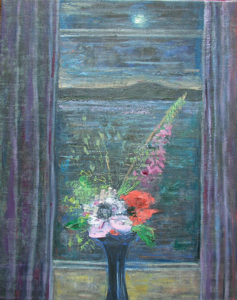 Summer Night (Bouquet in Window) de Ruth  Addinall