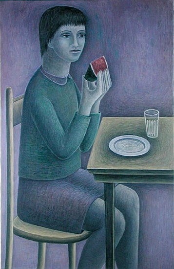 Watermelon, 2002 (oil on canvas)  de Ruth  Addinall