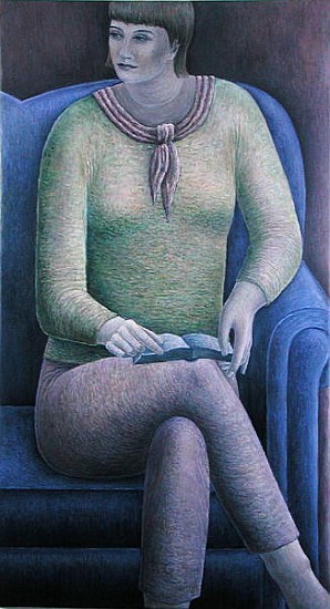 Woman Reading, 1999 (oil on canvas)  de Ruth  Addinall