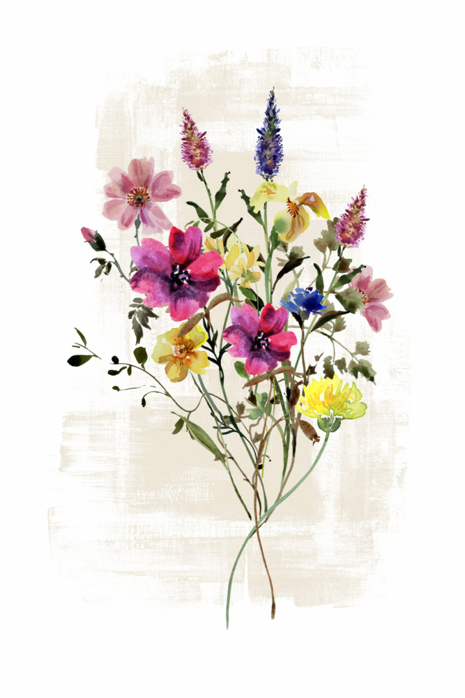 Wild Floral in rich shades de Sally Ann Moss