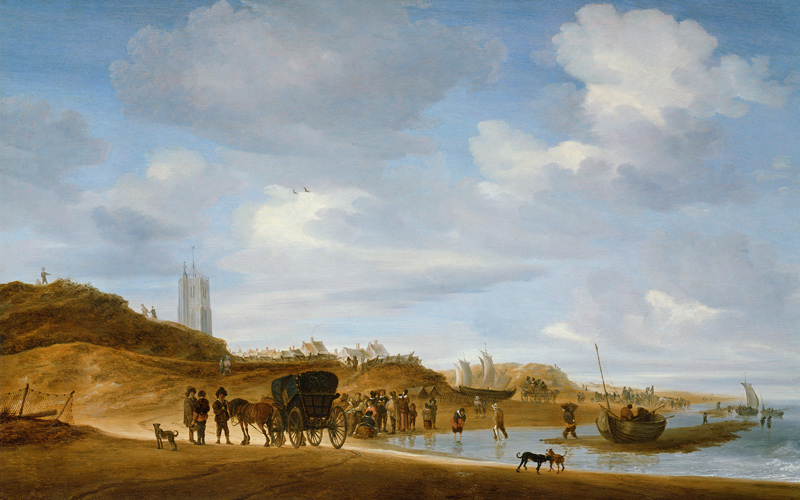 The Beach at Egmond-an-Zee de Salomon van Ruisdael or Ruysdael