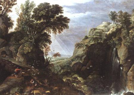 Classical landscape de Salomon van Ruisdael or Ruysdael