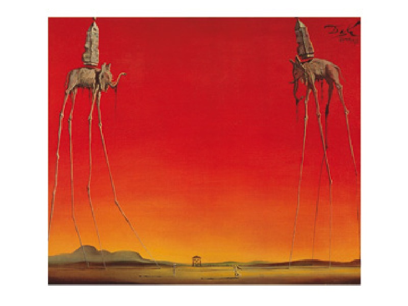 Los elefantes -  (SD-82) de Salvador Dalí