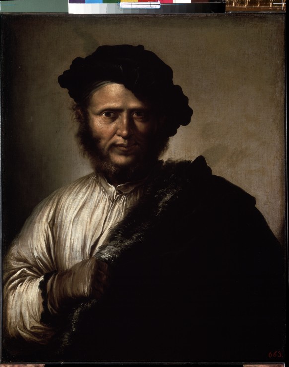 Male portrait (Portrait of a robber) de Salvatore Rosa