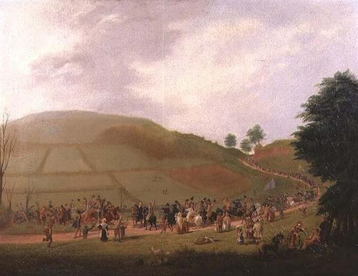 The Election Procession of Sir William Miles (1797-1878) (oil on canvas) de Samuel Griffiths Tovey