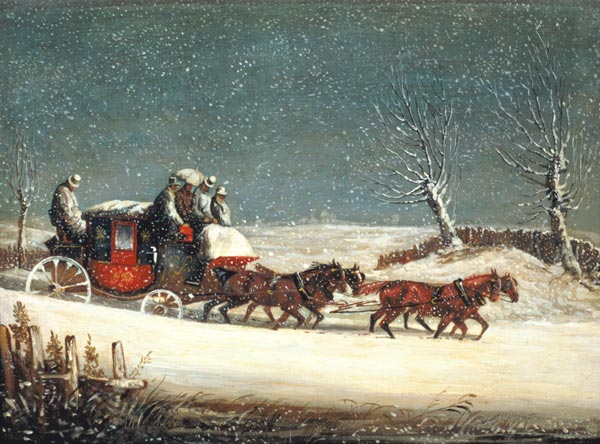 The Royal Mail in Deep Snow de Samuel Henry Gordon Alken