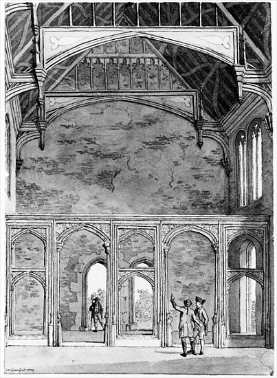 South West End of Great Hall at Eltham de Samuel Hieronymous Grimm