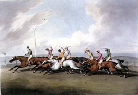 Horse Racing from "Orme's Collection of British Field Sport Prints" de Samuel Howett
