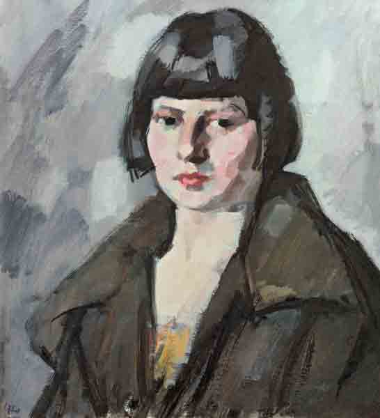 Head of a Young Girl, c.1920 de Samuel John Peploe