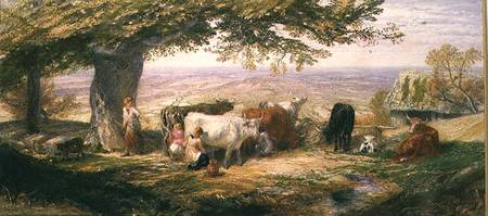 Milking in the Fields de Samuel Palmer