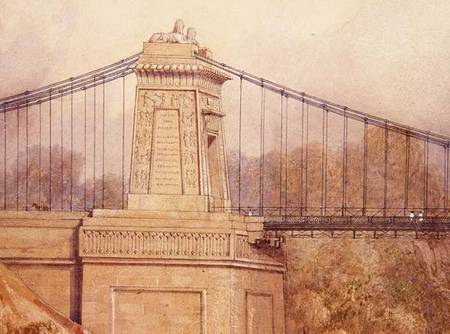 Detail of the Approved Design for the Clifton Suspension Bridge de Samuel R.W.S. Jackson