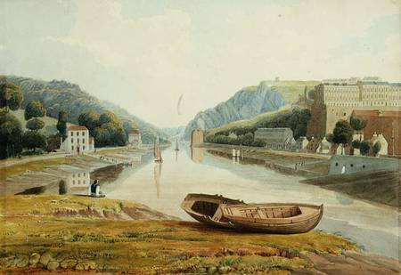 View down the Avon with Hotwells and Clifton de Samuel R.W.S. Jackson