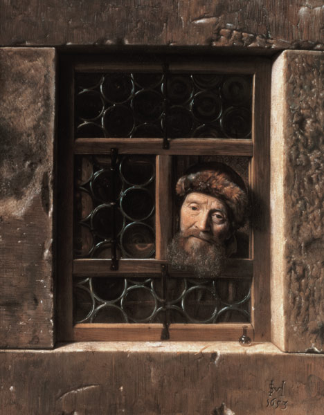 Man at a Window de Samuel van Hoogstraten