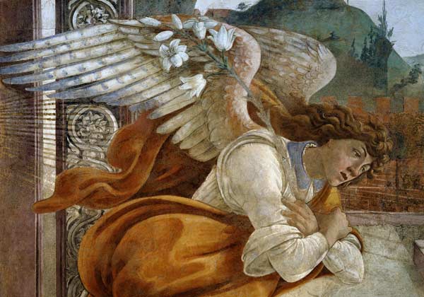 Botticelli / Angel of the Annunciation de Sandro Botticelli