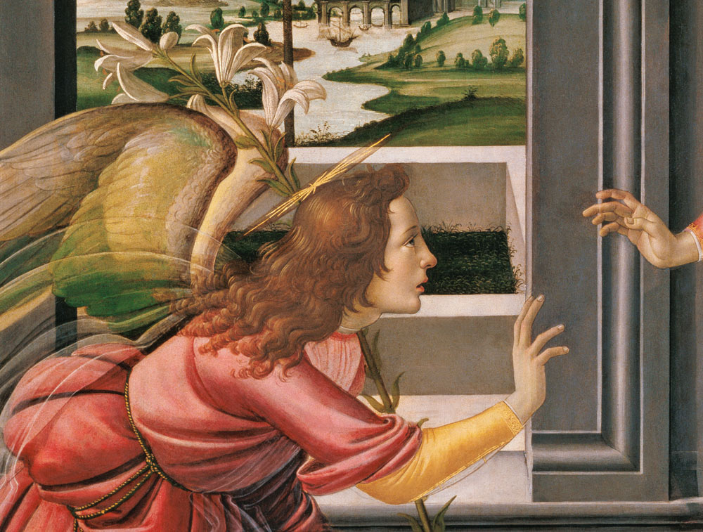 Annunciation / Botticelli / 1489 de Sandro Botticelli