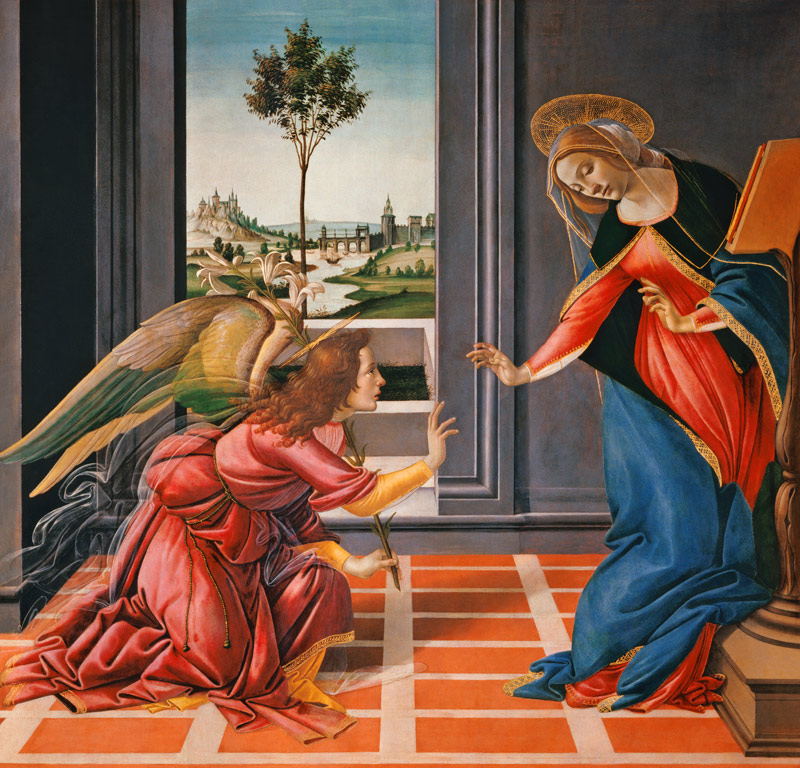 Botticelli / Annunciation / c.1489 de Sandro Botticelli