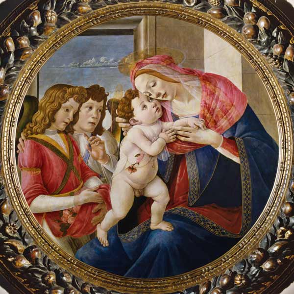 Botticelli Workshop / Madonna w.Angels de Sandro Botticelli
