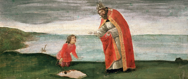 A vision of the sacred Augustinus de Sandro Botticelli