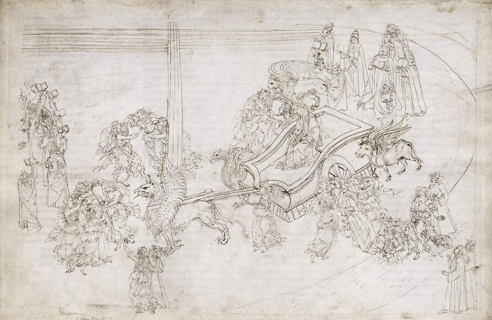 Illustration to the Divine Comedy by Dante Alighieri (Purgatorio 31) de Sandro Botticelli