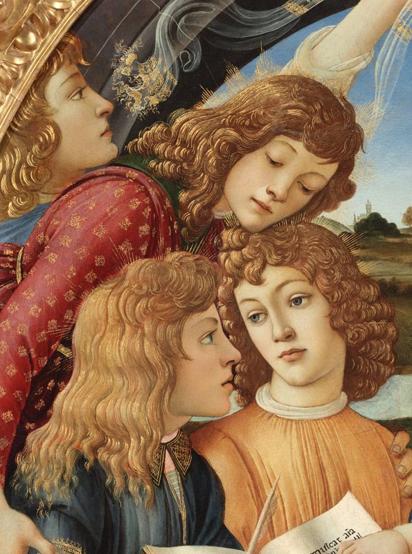 Botticelli, Madonna Magnificat, Angel de Sandro Botticelli