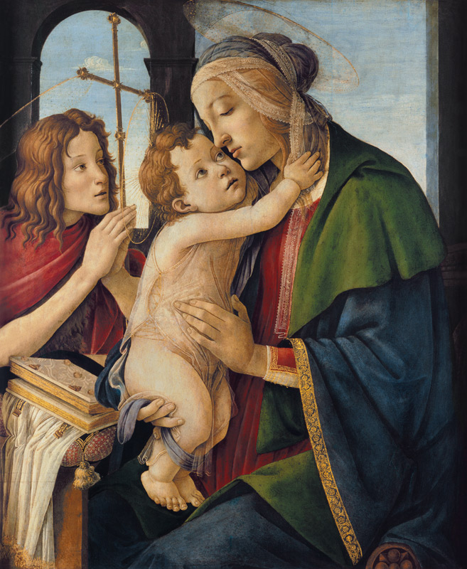 Madonna con niño de Sandro Botticelli