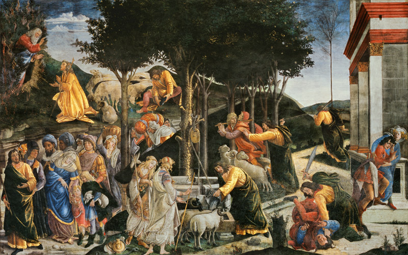 Checks of the Moses de Sandro Botticelli
