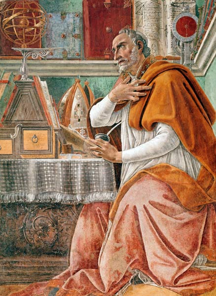 St.Augustine in his Cell de Sandro Botticelli