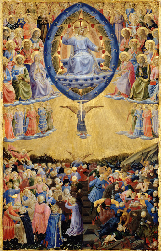 The Last Judgment (Winged Altar, Central Panel) de Sandro Botticelli