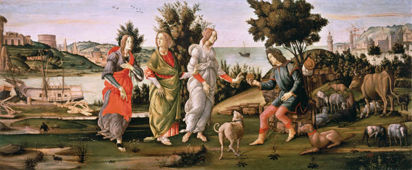S.Botticelli / Judgement of Paris / Ptg. de Sandro Botticelli