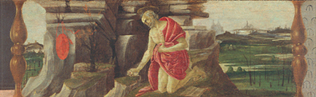 Altar von San Marco: der büssende Hl. Hieronymus. de Sandro Botticelli