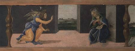 The Annunciation, predella panel from the Altarpiece of St Mark de Sandro Botticelli