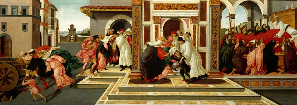 Last Miracle and the Death of Saint Zenobius de Sandro Botticelli