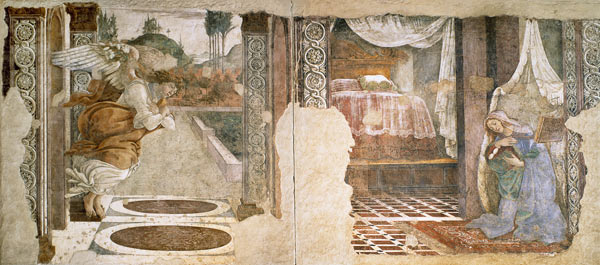 The Annunciation from San Martino della Scala de Sandro Botticelli