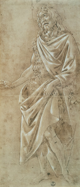 Study of St. John the Baptist de Sandro Botticelli