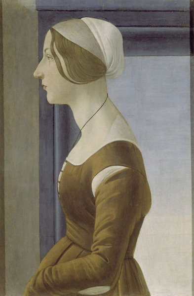 Botticelli / Portr.of Young Woman / 1475 de Sandro Botticelli