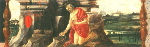 The expiating Hieronymus (Predella of the San Marc de Sandro Botticelli