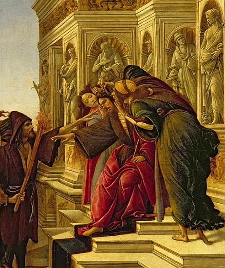 Calumny of Apelles, 1497-98 (detail of 209275) de Sandro Botticelli