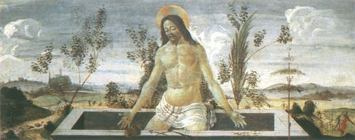 Christ as a pain man de Sandro Botticelli