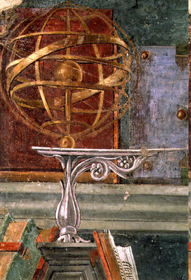 Detail from St.Augustine in his study showing an armillary sphere (see also 44371) de Sandro Botticelli