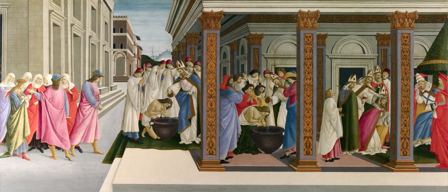 Three Miracles of Saint Zenobius de Sandro Botticelli