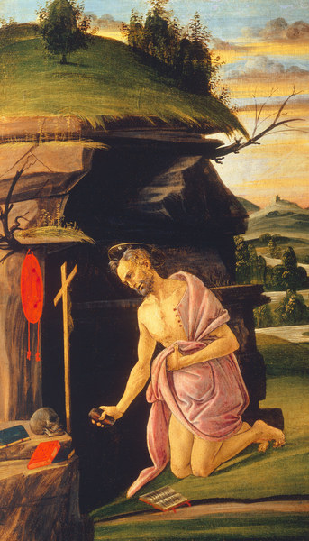 St. Jerome in the desert de Sandro Botticelli