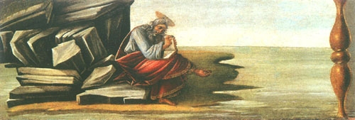 Johannes on Patmos (Predella of the San Marco alta de Sandro Botticelli