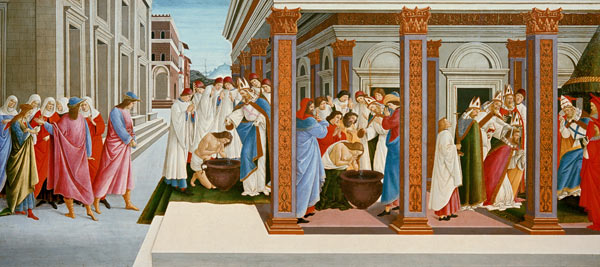 Youth and first wonder of the sacred Zenobius de Sandro Botticelli