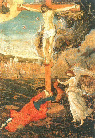 Crucifixion with the büßigen Maria Magdalena and a de Sandro Botticelli