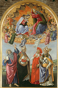 Krönung Mariae de Sandro Botticelli