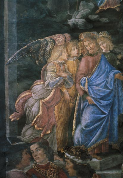 The Purification of the Leper and the Temptation of Christ, from the Sistine Chapel: detail of Chris de Sandro Botticelli