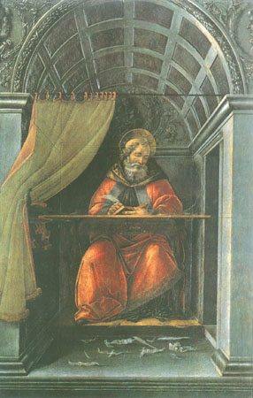 Last communion of the sacred Hieronymus de Sandro Botticelli
