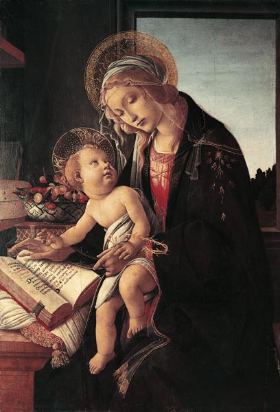 Botticelli, Madonna del Libro    t de Sandro Botticelli